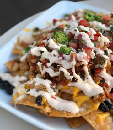 Snacken met geroosterde pompoen en warme nacho’s