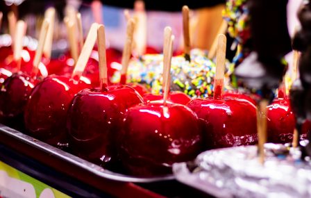 Giftig lekkere candy appels voor tijdens Halloween