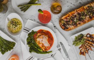 Vegetarische lasagne met geitenkaasricotta en courgette