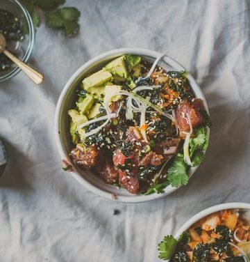 Kimchi Poke Bowl