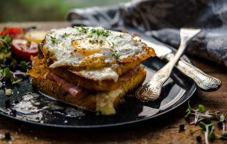 Croque Madame a.k.a verdomd luxe tosti.