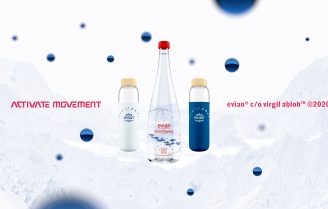 Evian en Virgil Abloh lanceren limited edition collectie.