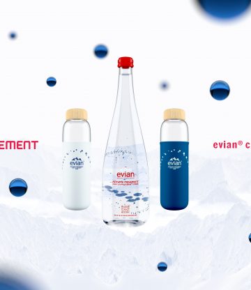 Evian en Virgil Abloh lanceren limited edition collectie.