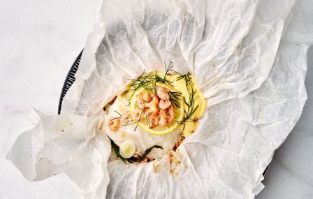 Kabeljauw ovenpakketje met Hollandse garnalen